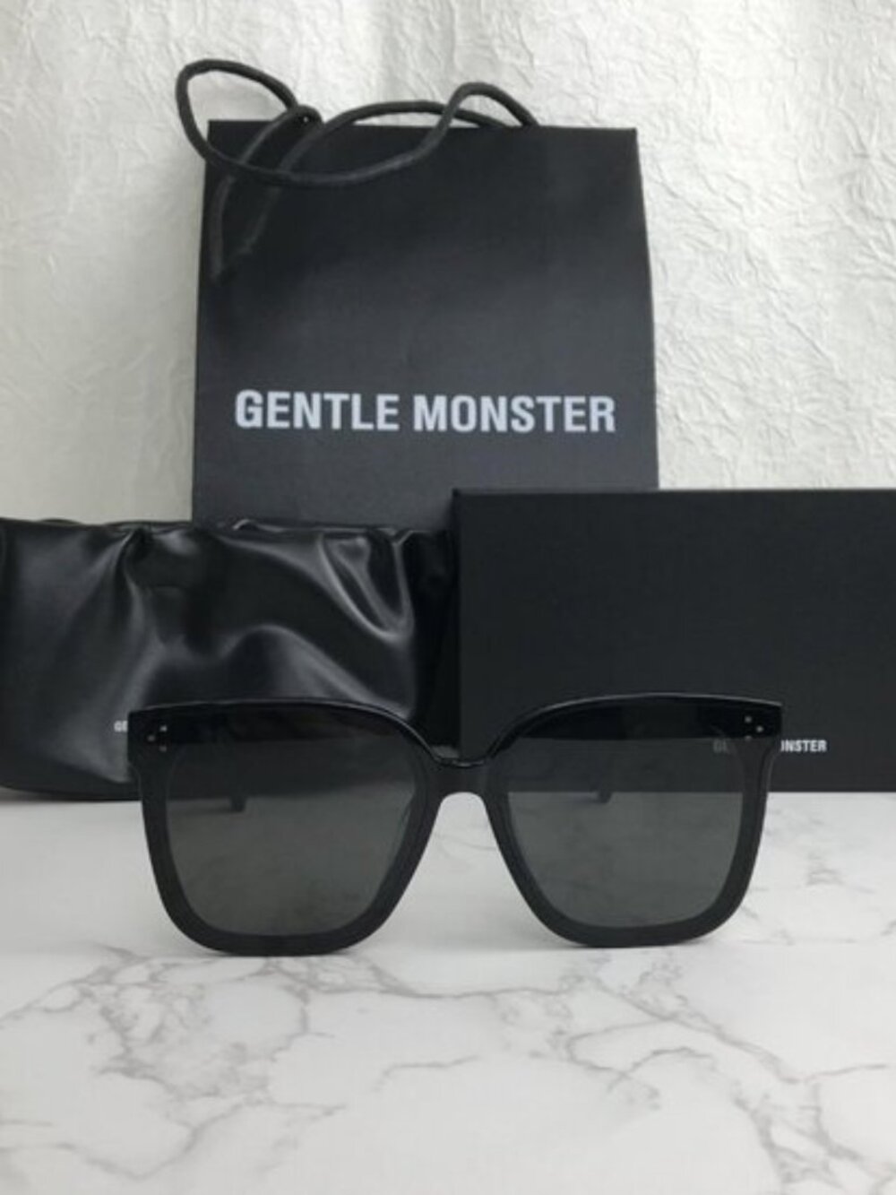 Gentle Monster Classic Black Wayfarer Sunglasses